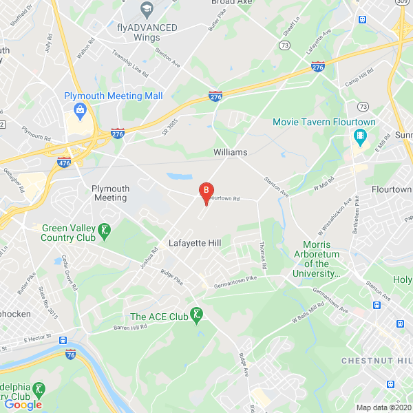 EHI Roofing location map: 4118 Barberry Dr, Lafayette Hill, PA 19444, USA, Lafayette hill, Pennsylvania